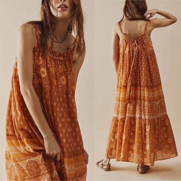 Spell & The Gypsy Collective Utopia Strappy Sundress Cinnamon Women’s Size M